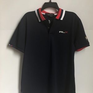 Navy blue RLX by Ralph Lauren polo size large